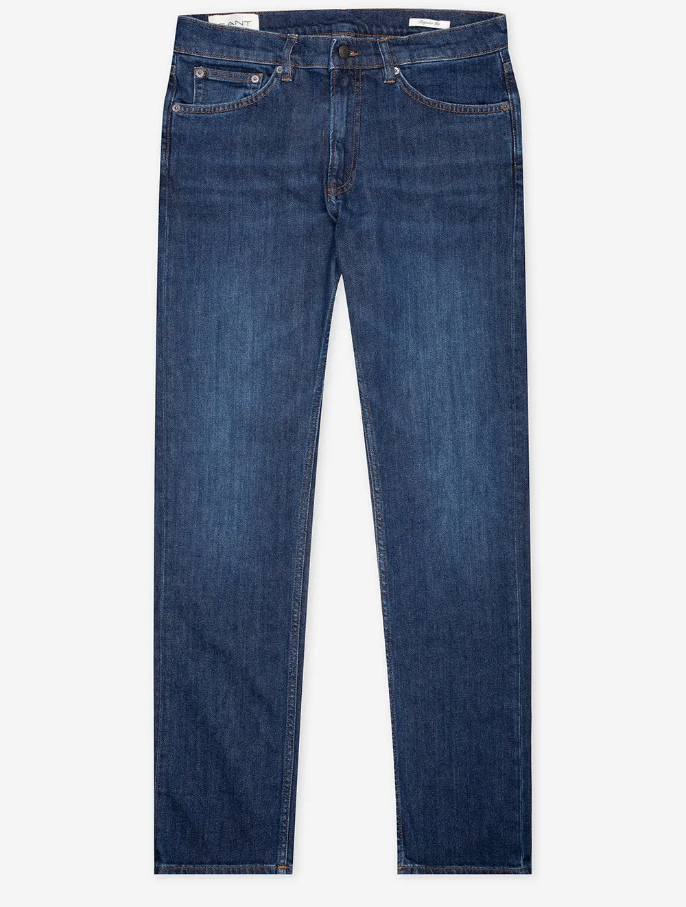 Klassische Jeans Dunkelblau Gebrauchtlook