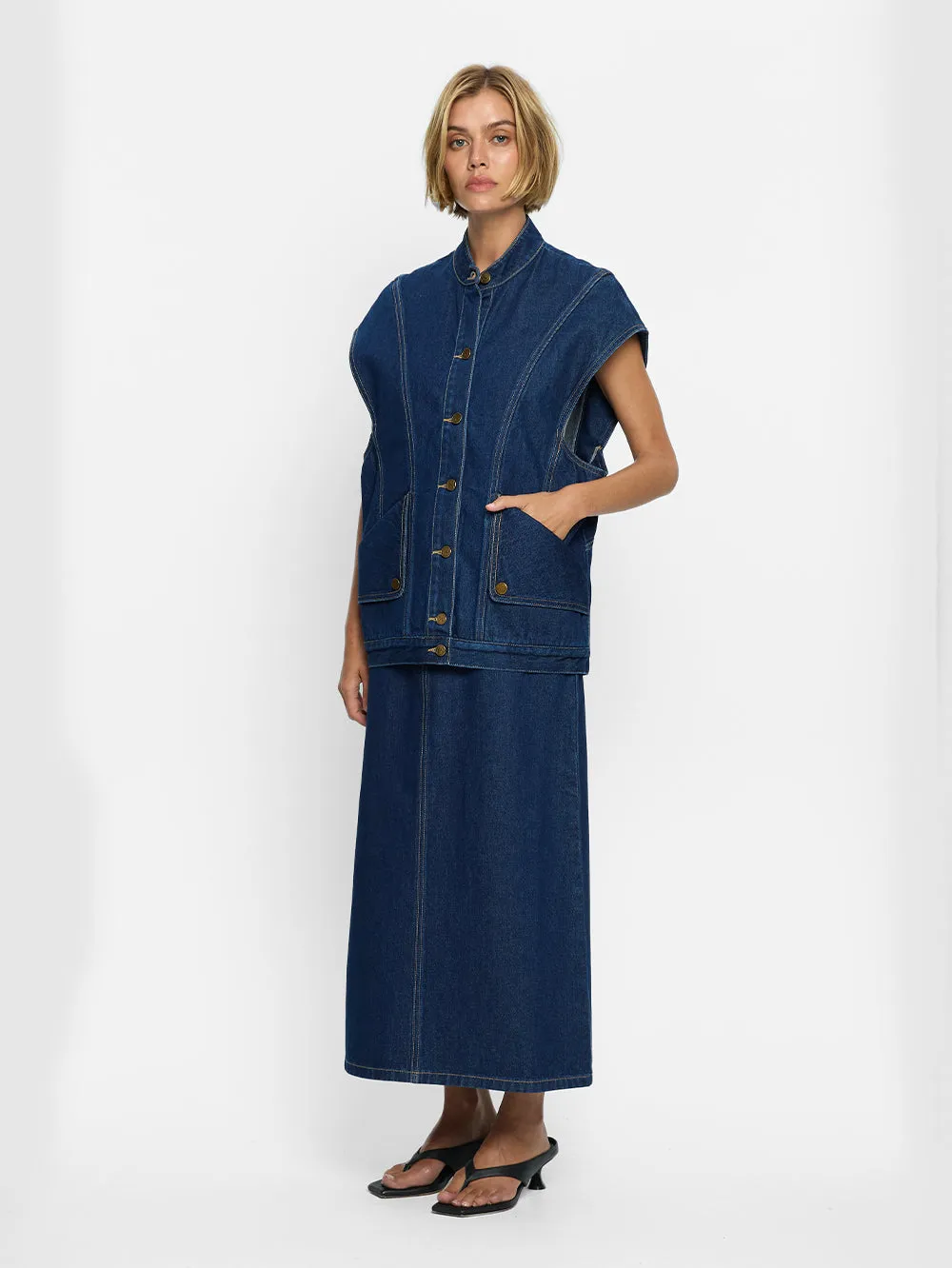 Remi Denim Weste