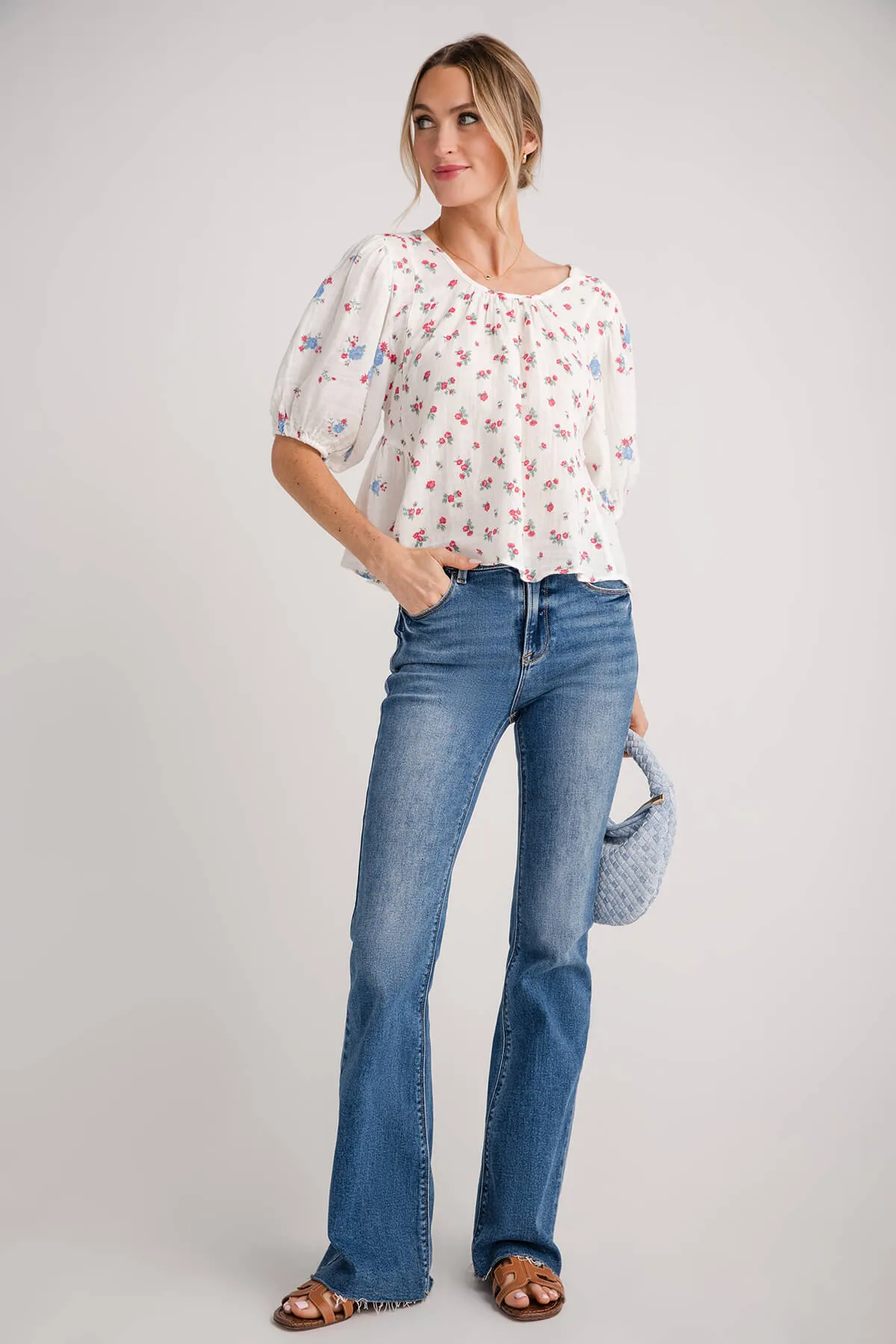 Risen Harper High-Waist Bootcut Jeans