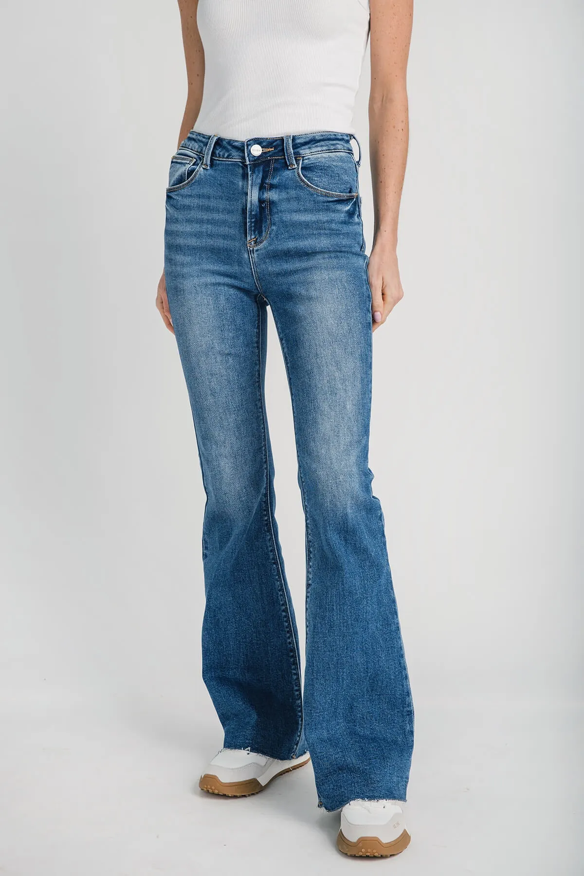 Risen Harper High-Waist Bootcut Jeans