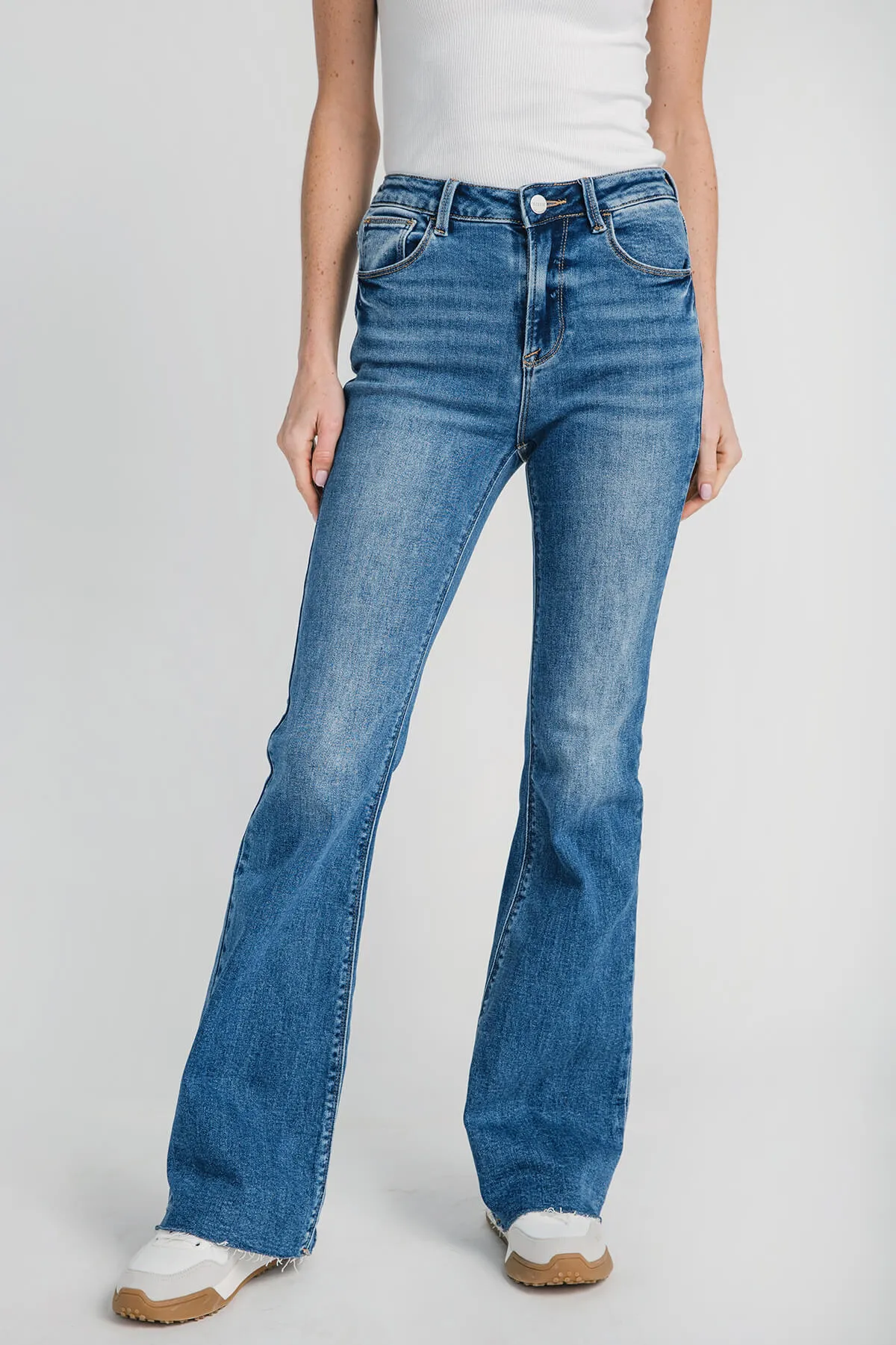 Risen Harper High-Waist Bootcut Jeans