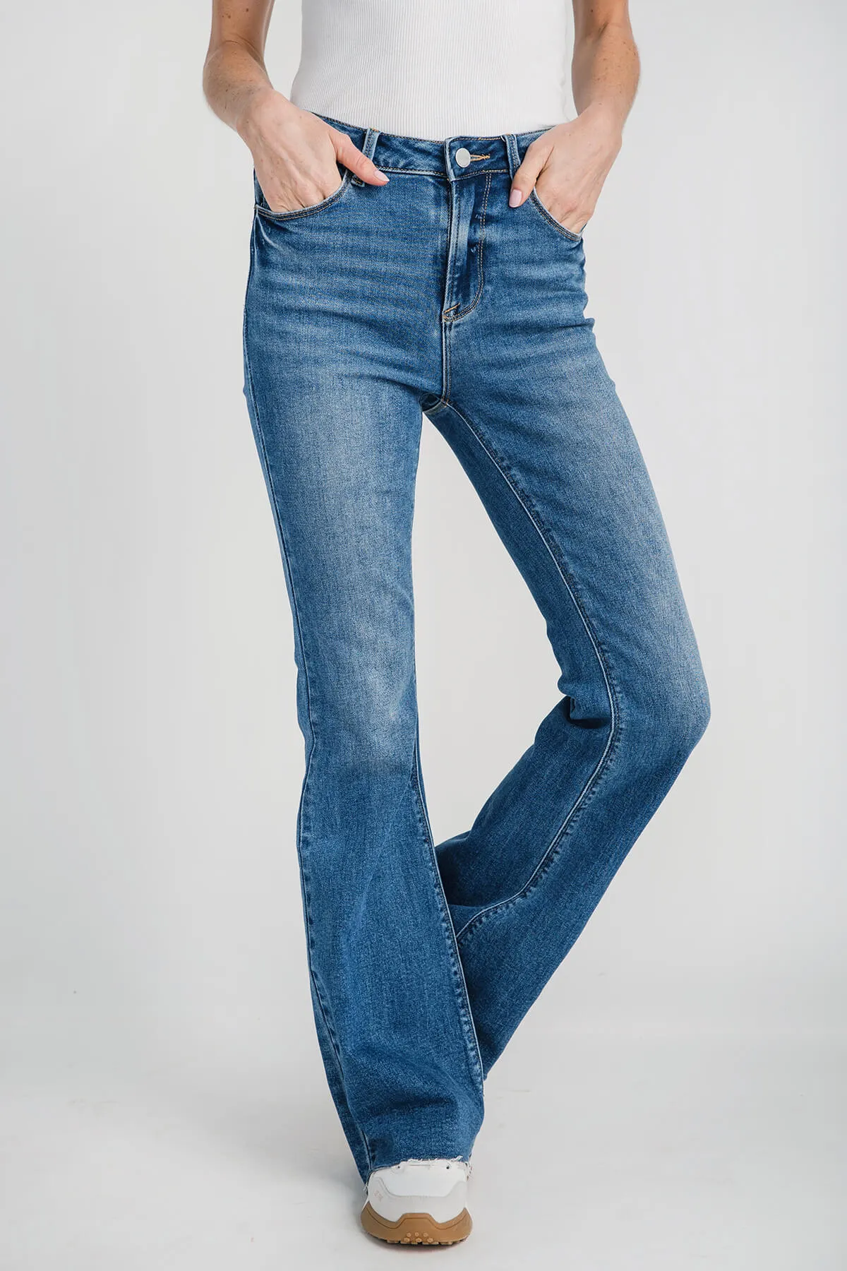 Risen Harper High-Waist Bootcut Jeans