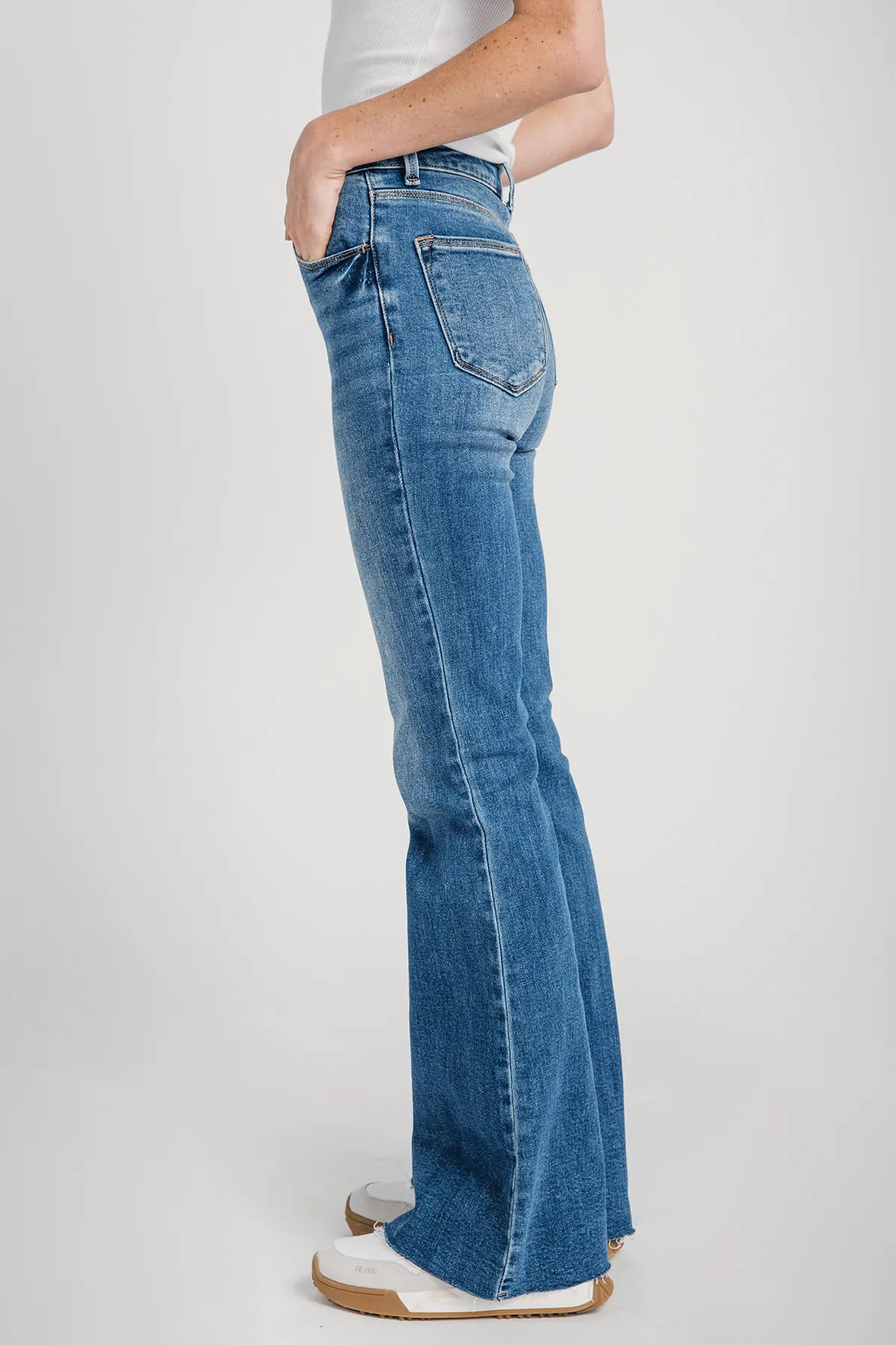 Risen Harper High-Waist Bootcut Jeans