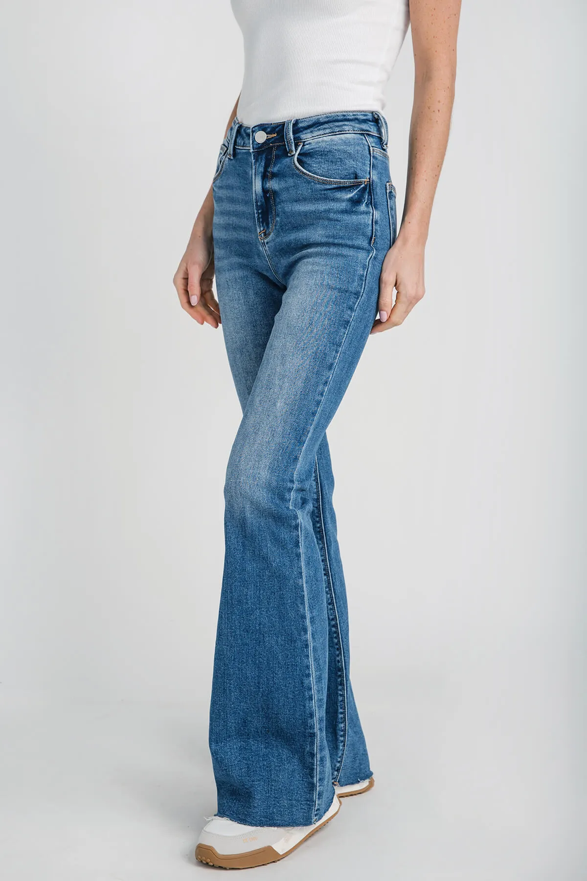 Risen Harper High-Waist Bootcut Jeans
