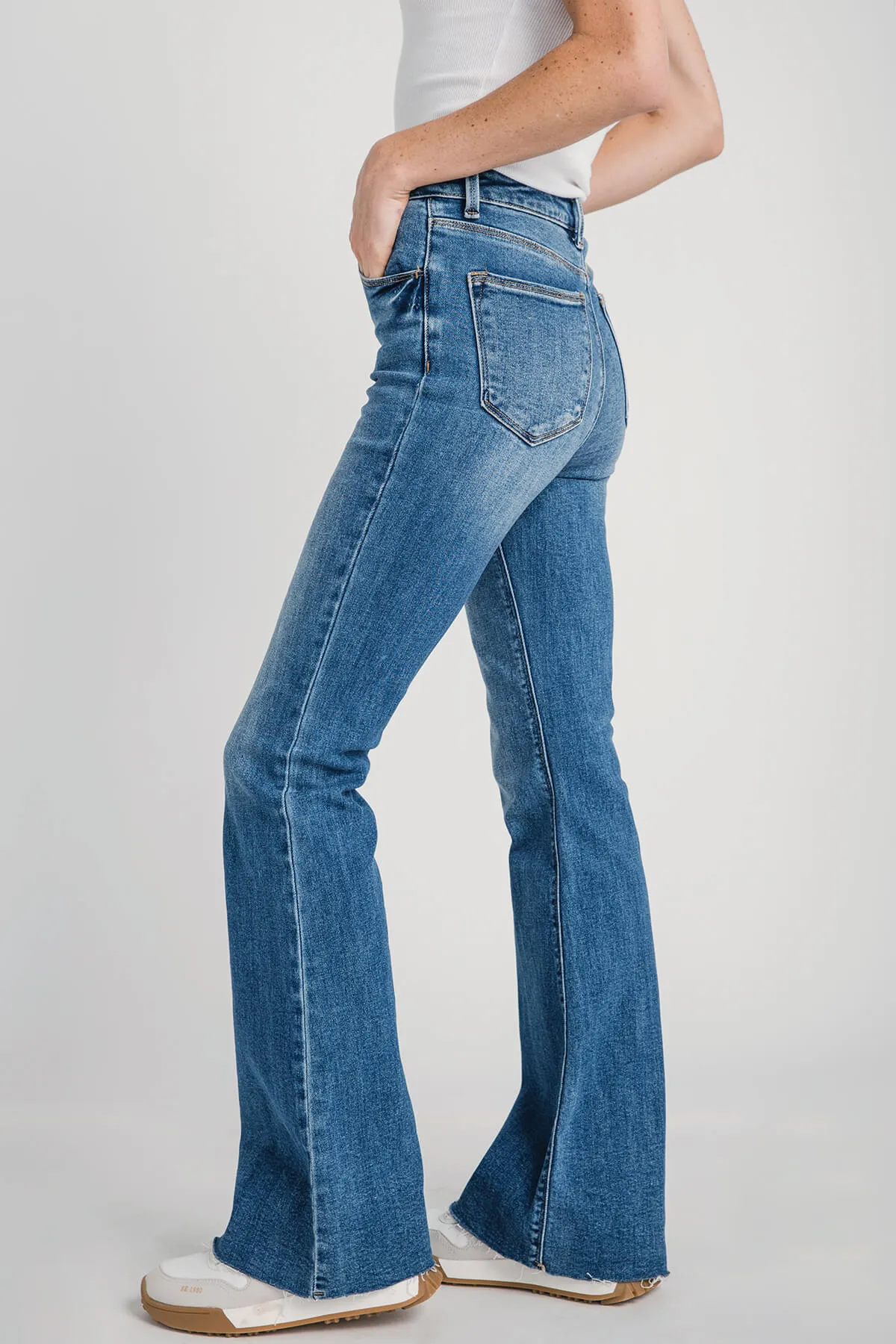 Risen Harper High-Waist Bootcut Jeans