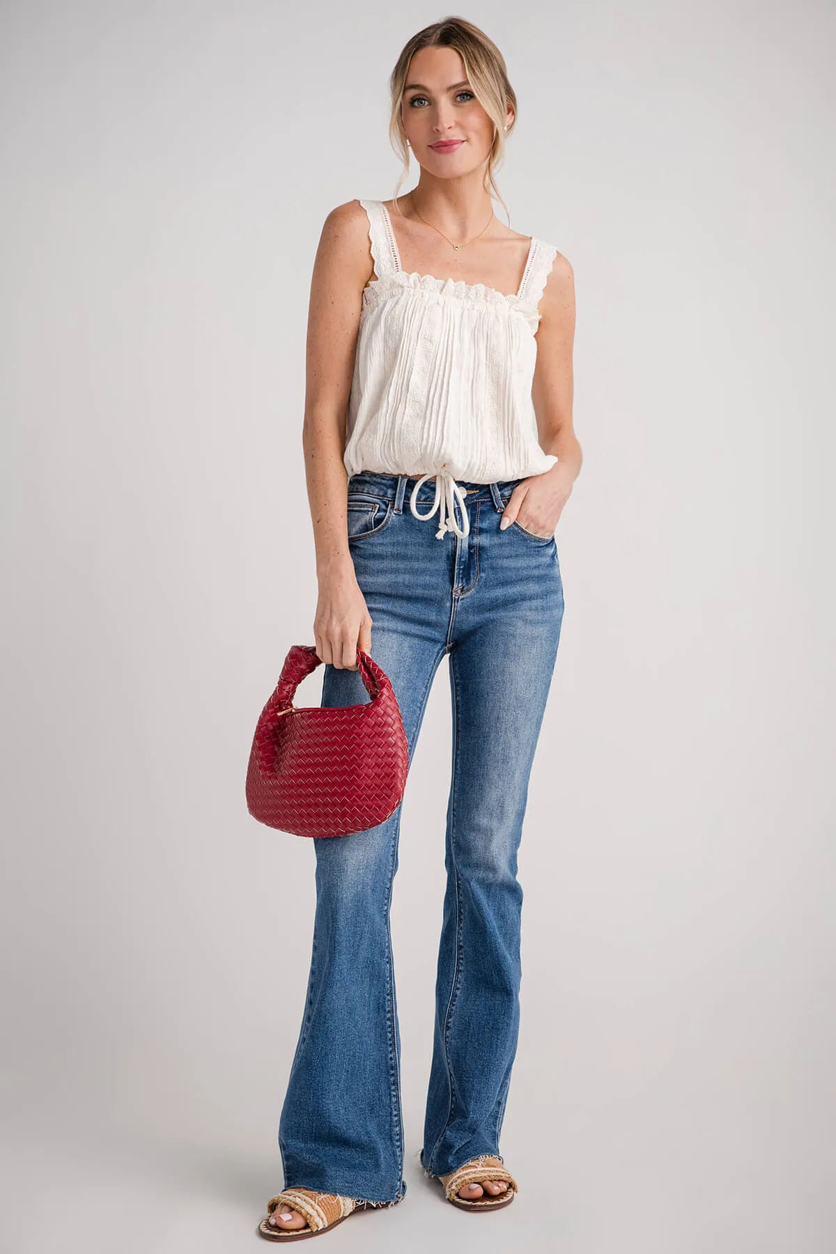 Risen Harper High-Waist Bootcut Jeans