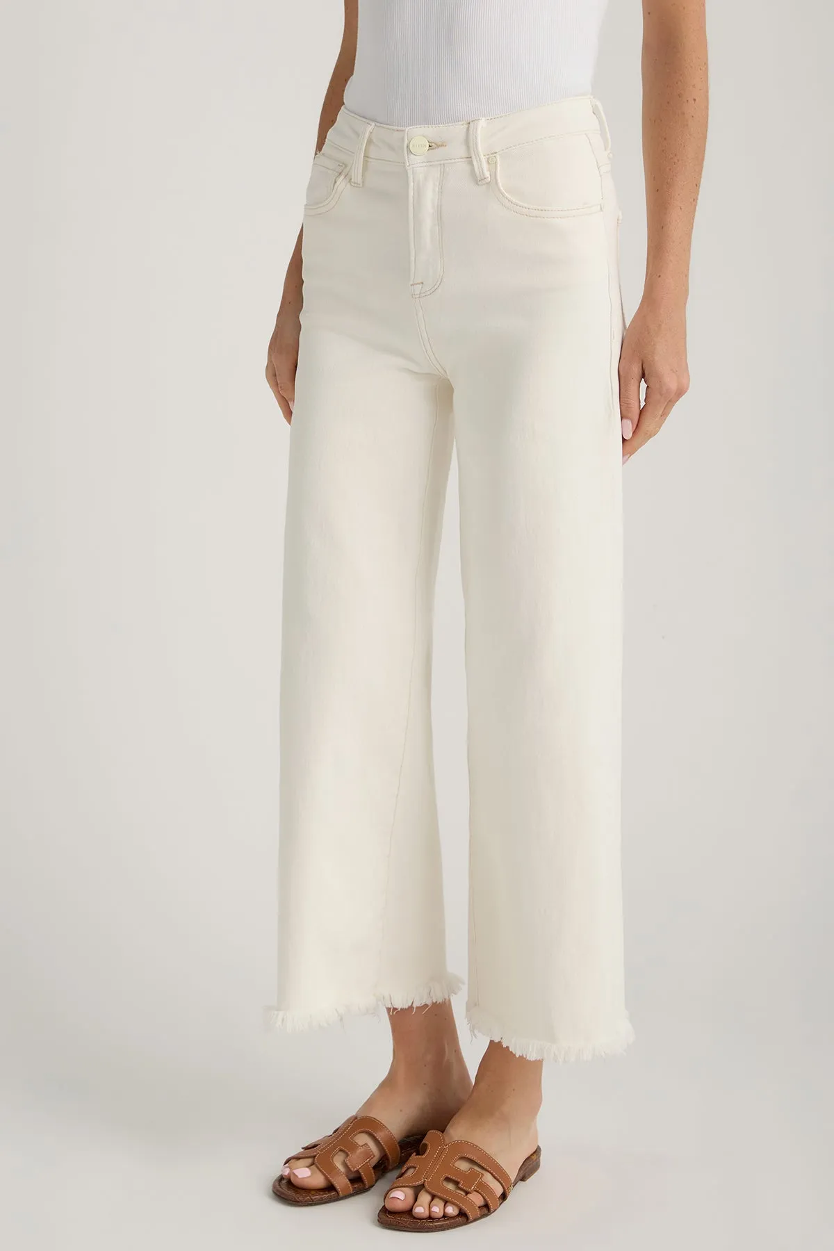 Risen Marlo Weite Bein Crop Jeans