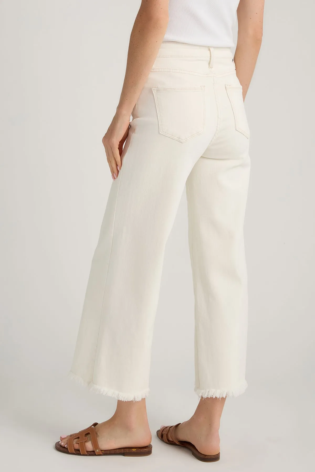 Risen Marlo Weite Bein Crop Jeans