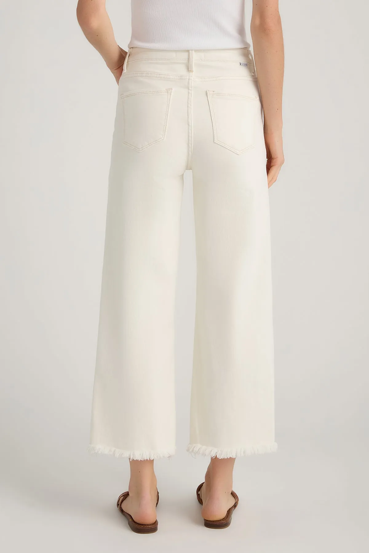 Risen Marlo Weite Bein Crop Jeans