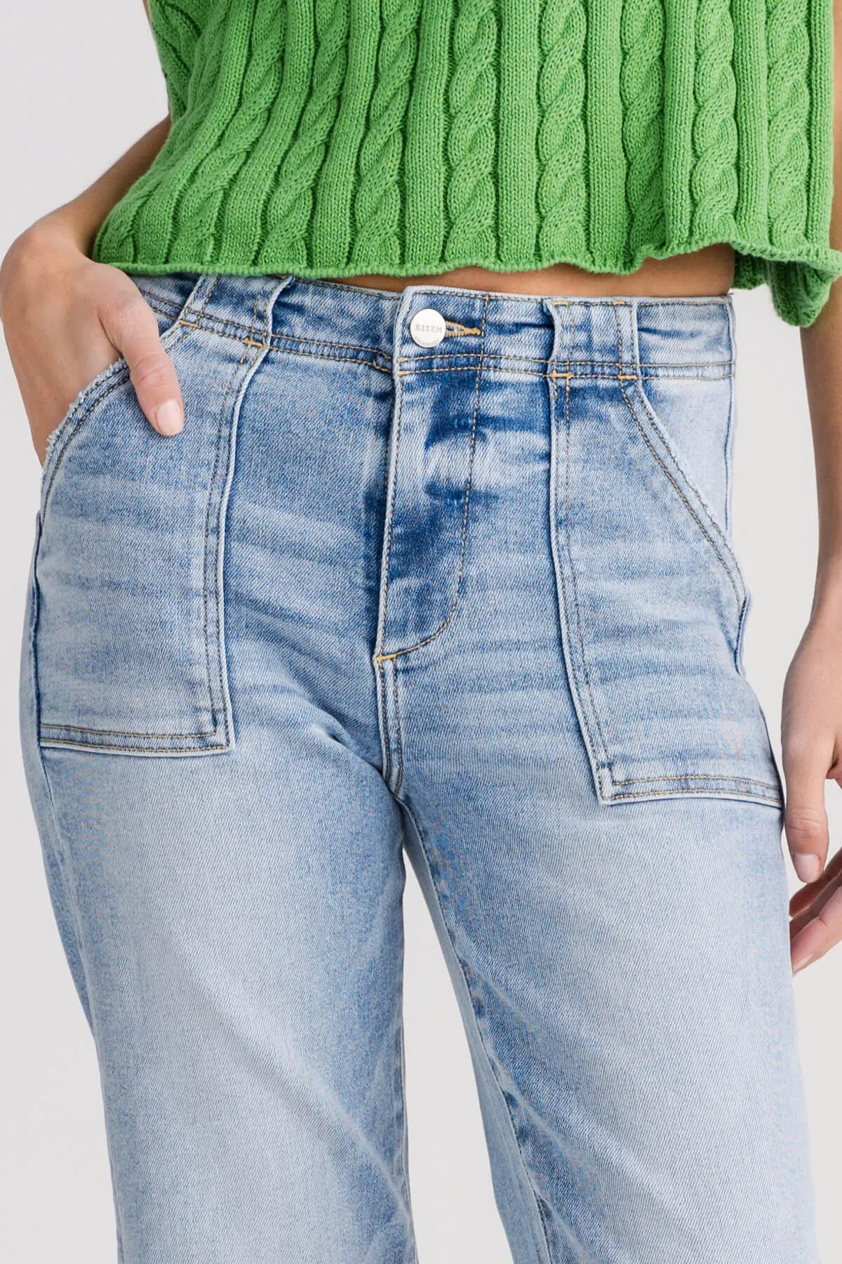 Risen Rosie Jeans mit Schlag am Knöchel