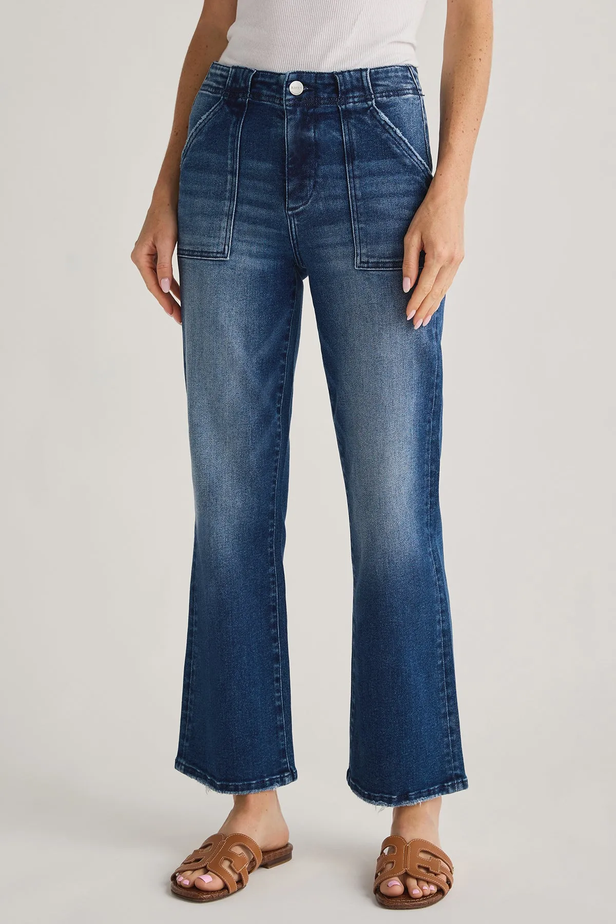 Risen Rosie Jeans mit Schlag am Knöchel