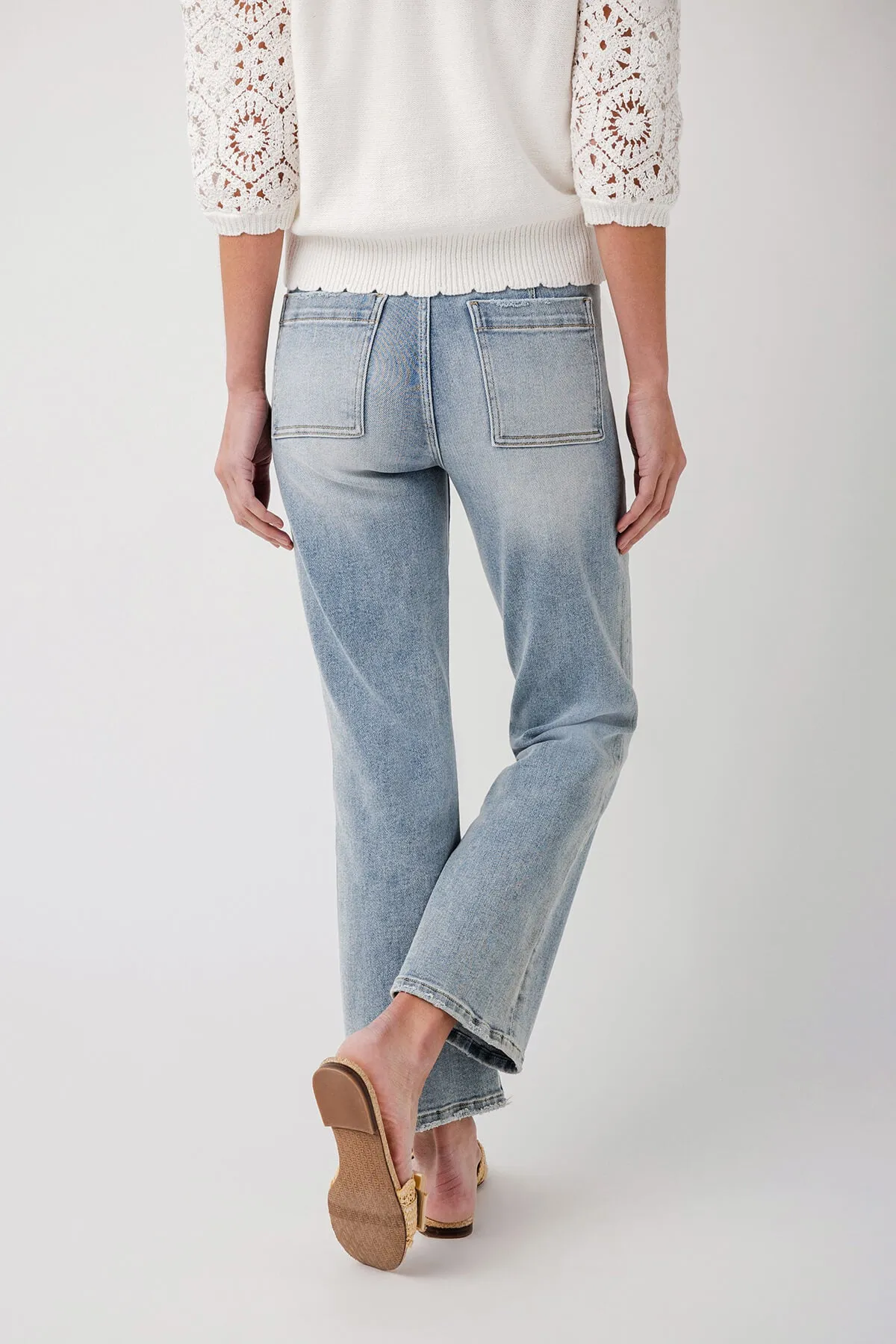 Risen Rosie Jeans mit Schlag am Knöchel