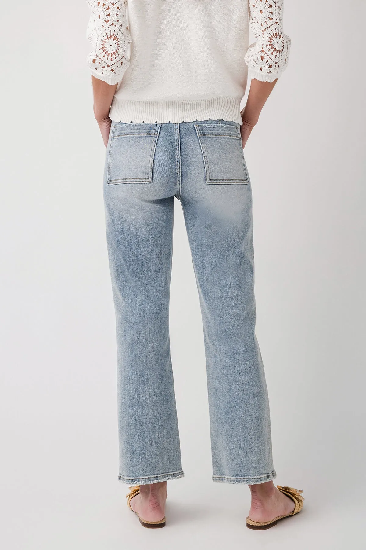Risen Rosie Jeans mit Schlag am Knöchel