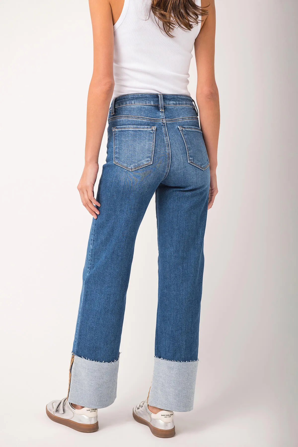 Risen Scout Große Jeans mit Umschlag