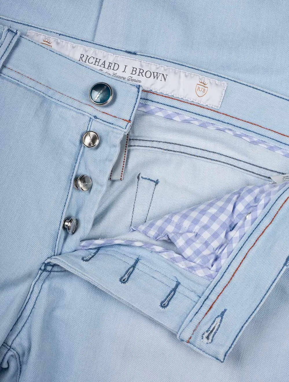 Rising Sun Japanische Denim-Jeans Himmelblau