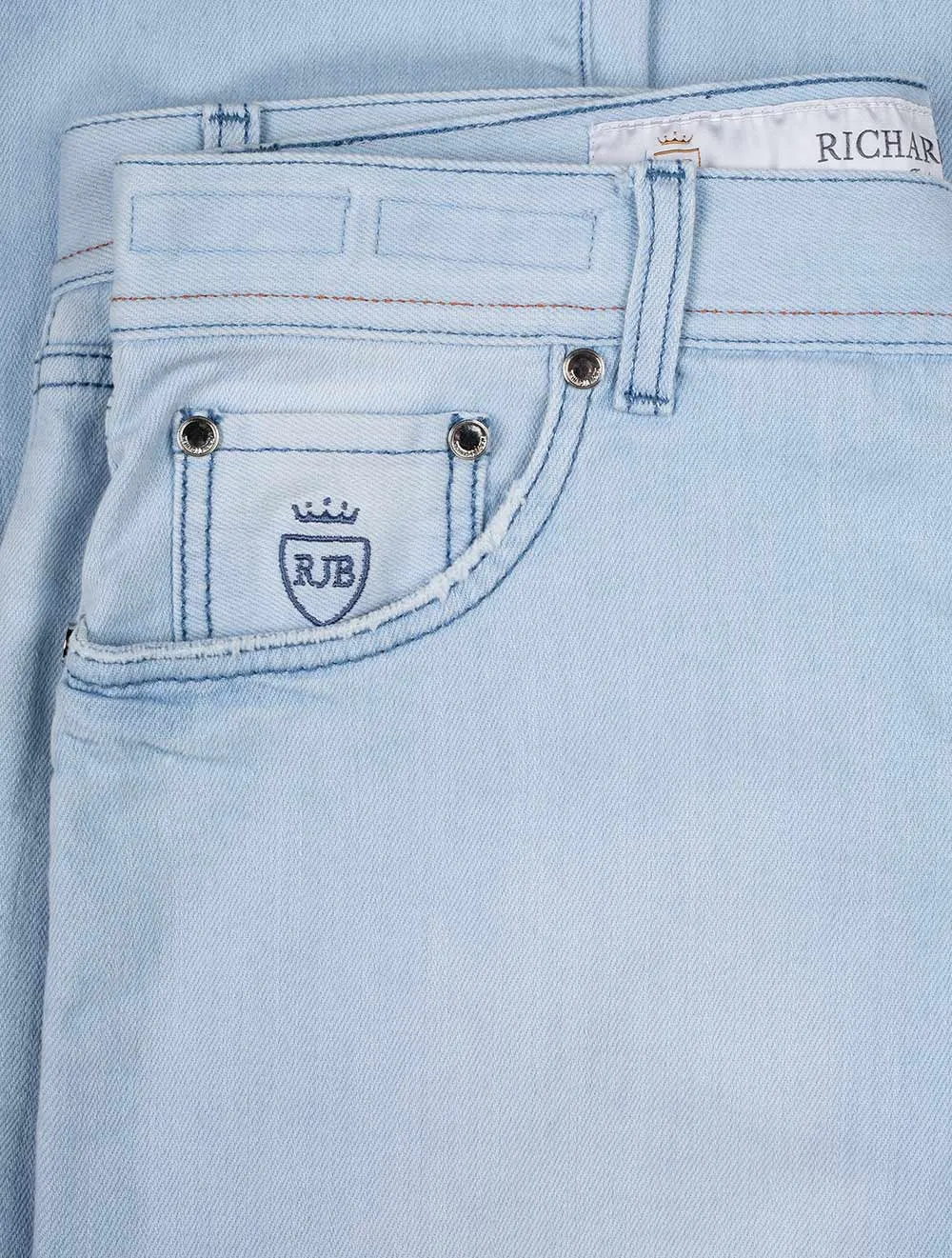 Rising Sun Japanische Denim-Jeans Himmelblau