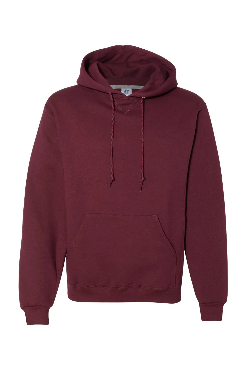 Russell Athletic Herren Dri-Power Feuchtigkeitstransportierende Kapuzenpullover Hoodie mit Beuteltasche - Kastanienbraun