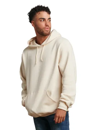 Russell Athletic Herren Dri-Power Feuchtigkeitstransportierende Kapuzenpullover Hoodie mit Beuteltasche - Vintage Weiß