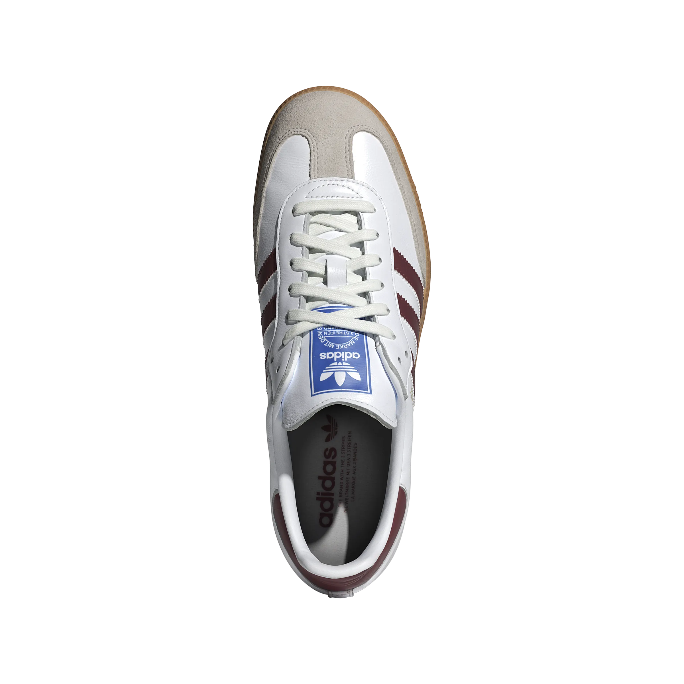 Samba OG 'Weiß Collegiate Burgunder'