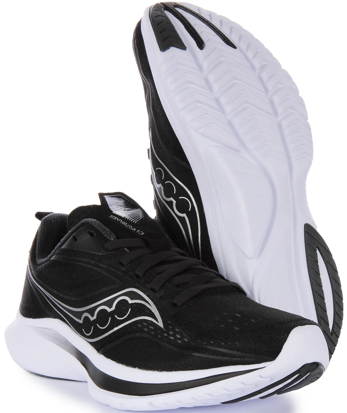 Saucony Kinvara 13 in Schwarz Silber für Damen Schuhe Saucony