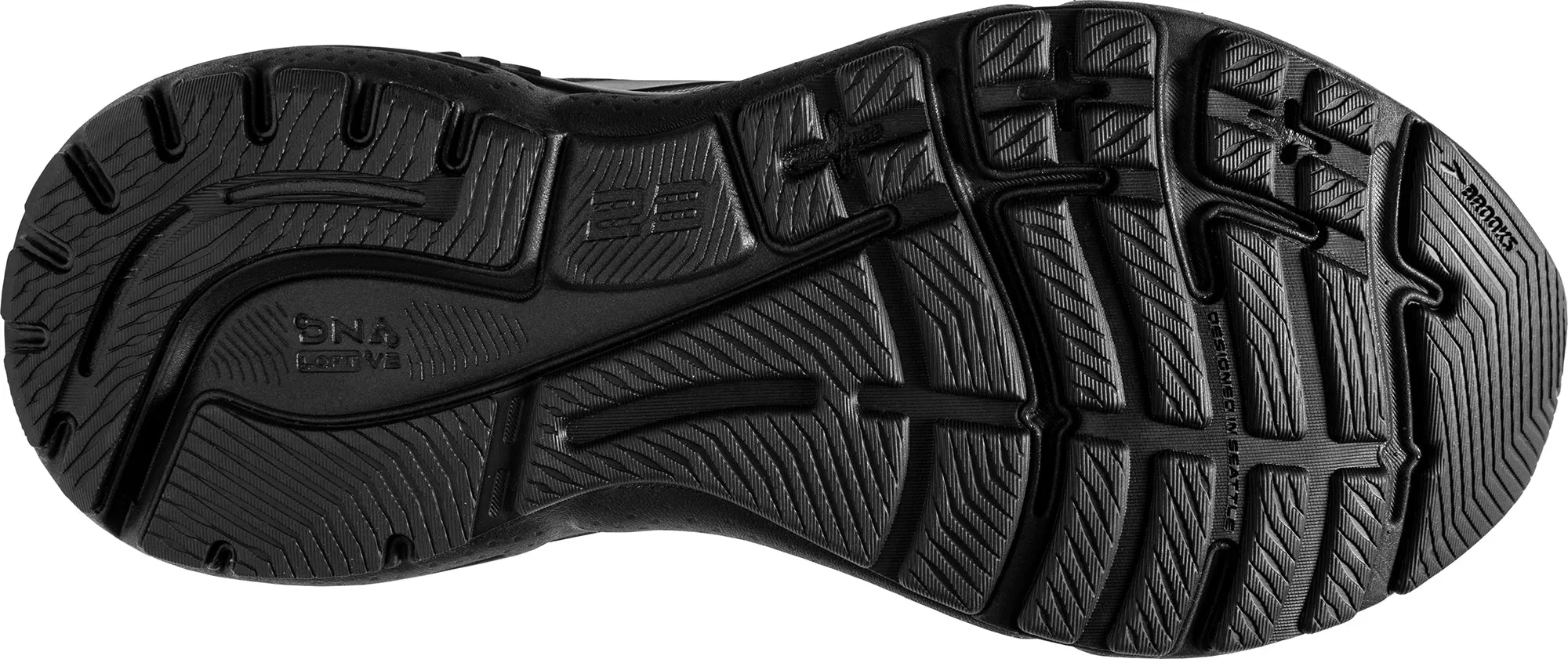 Schuhe Brooks Brooks Adrenaline GTS 23 WEITE PASSFORM (4E) Herren Laufschuhe - Schwarz