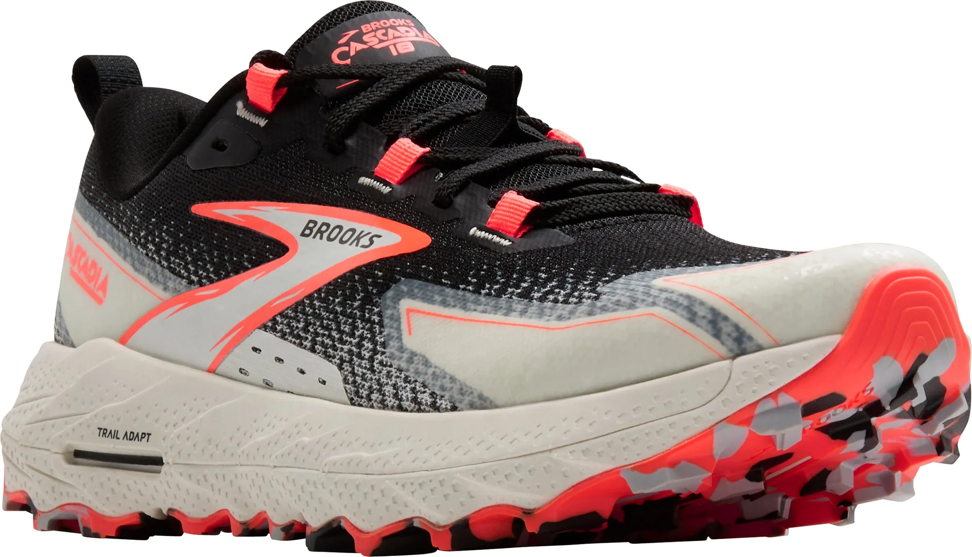 Schuhe Brooks Brooks Cascadia 18 Damen Trail Running Schuhe - Schwarz