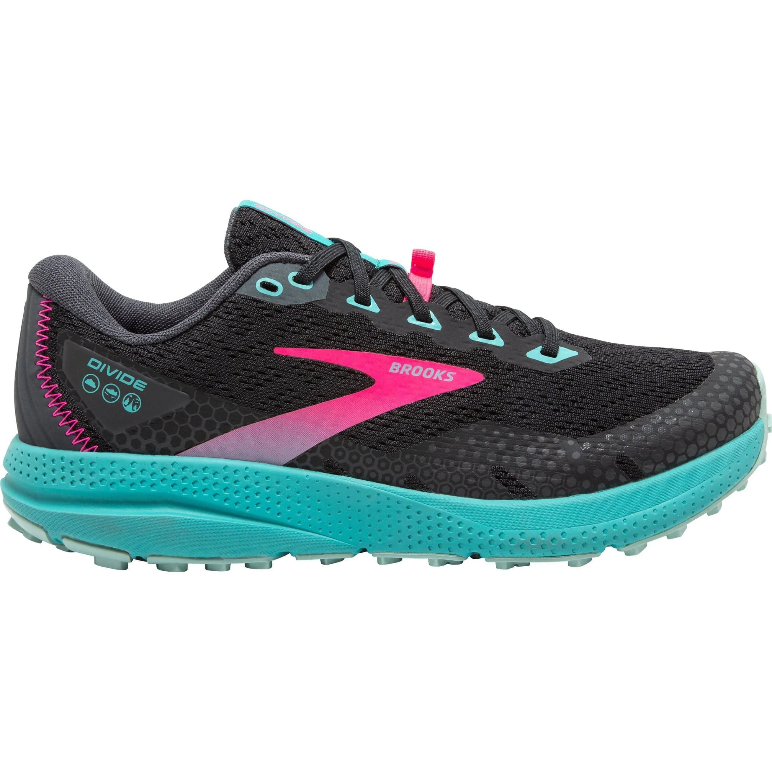 Schuhe Brooks Brooks Divide 3 Damen Trailrunning Schuhe - Schwarz