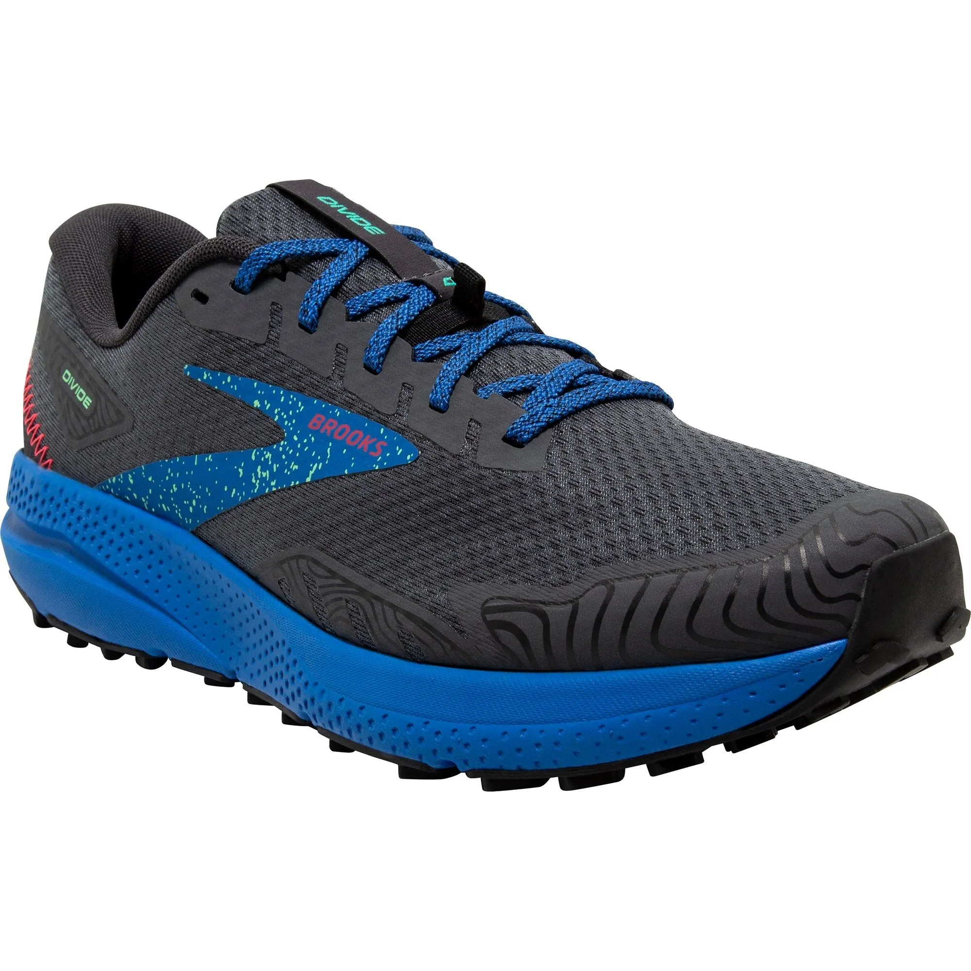Schuhe Brooks Brooks Divide 4 Herren Trailrunning Schuhe - Schwarz