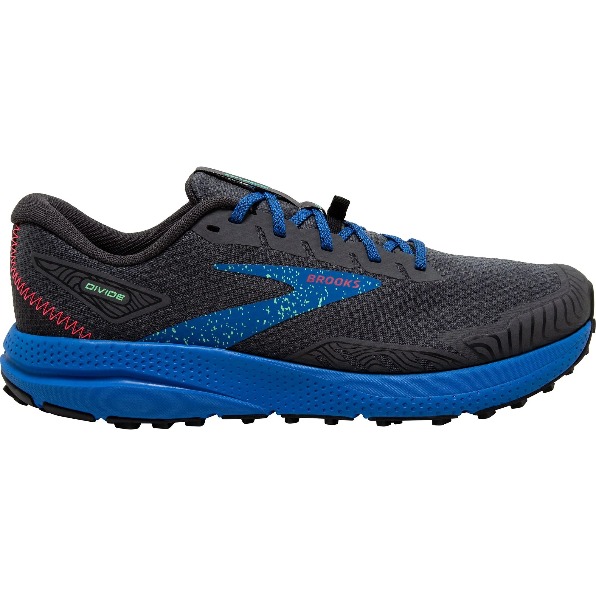 Schuhe Brooks Brooks Divide 4 Herren Trailrunning Schuhe - Schwarz