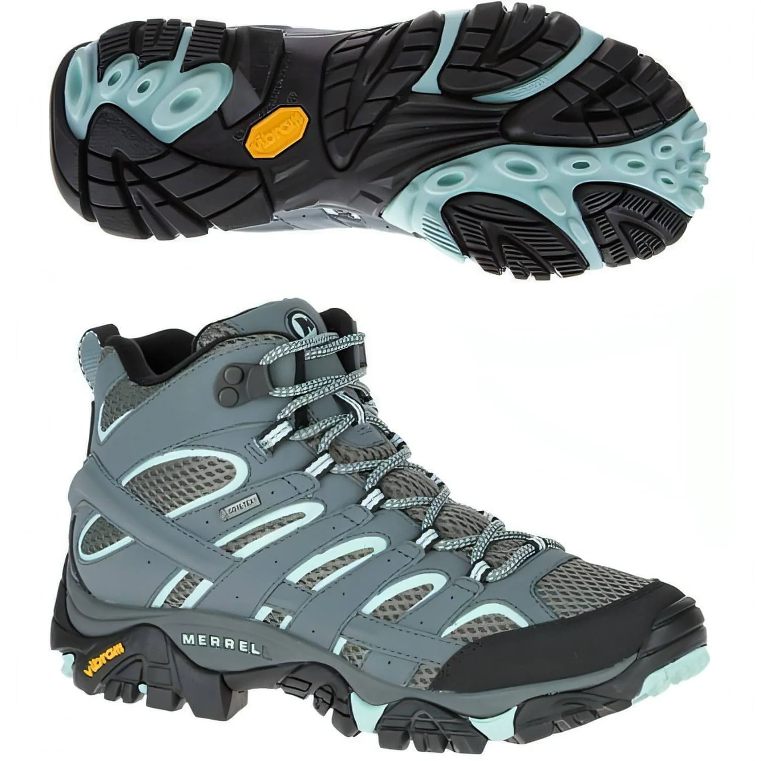 Schuhe Merrell Merrell Moab 2 Mid GORE-TEX Damen Wanderstiefel - Blau