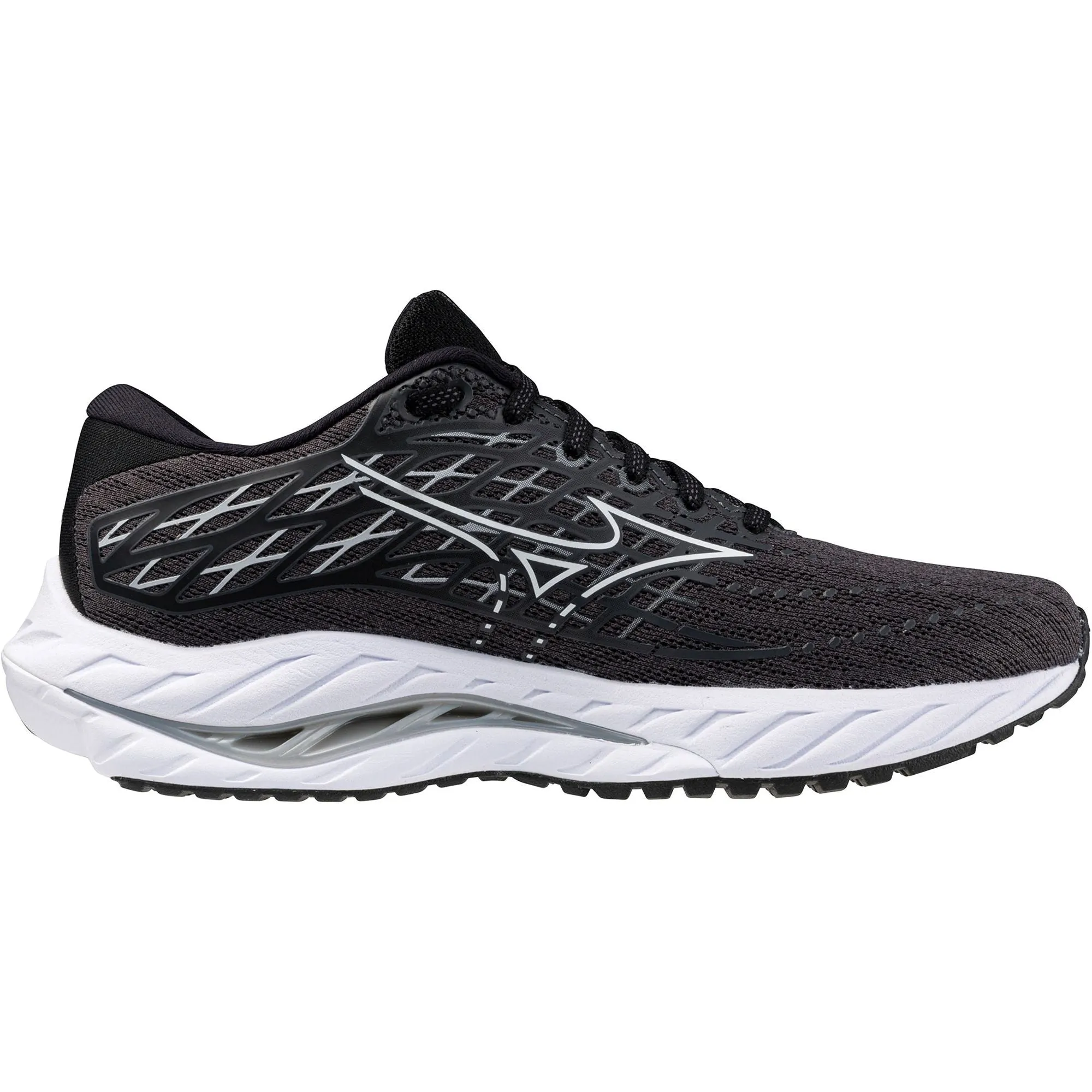 Schuhe Mizuno Mizuno Wave Inspire 20 WEITE PASSFORM (D) Damen Laufschuhe - Schwarz