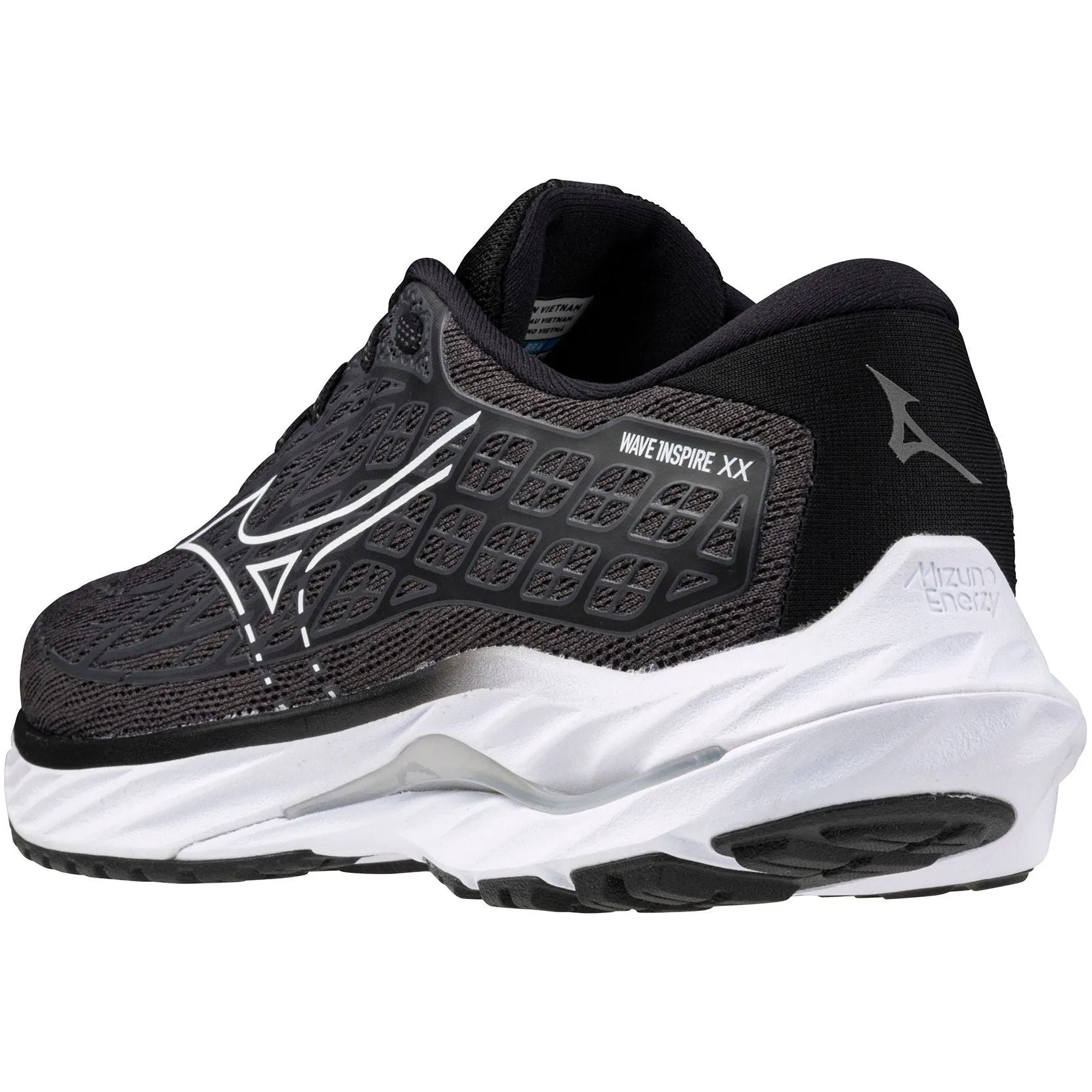 Schuhe Mizuno Mizuno Wave Inspire 20 WEITE PASSFORM (D) Damen Laufschuhe - Schwarz