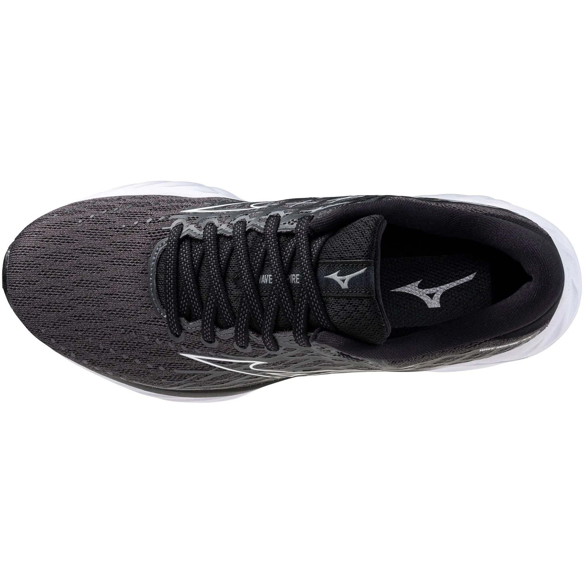 Schuhe Mizuno Mizuno Wave Inspire 20 WEITE PASSFORM (D) Damen Laufschuhe - Schwarz