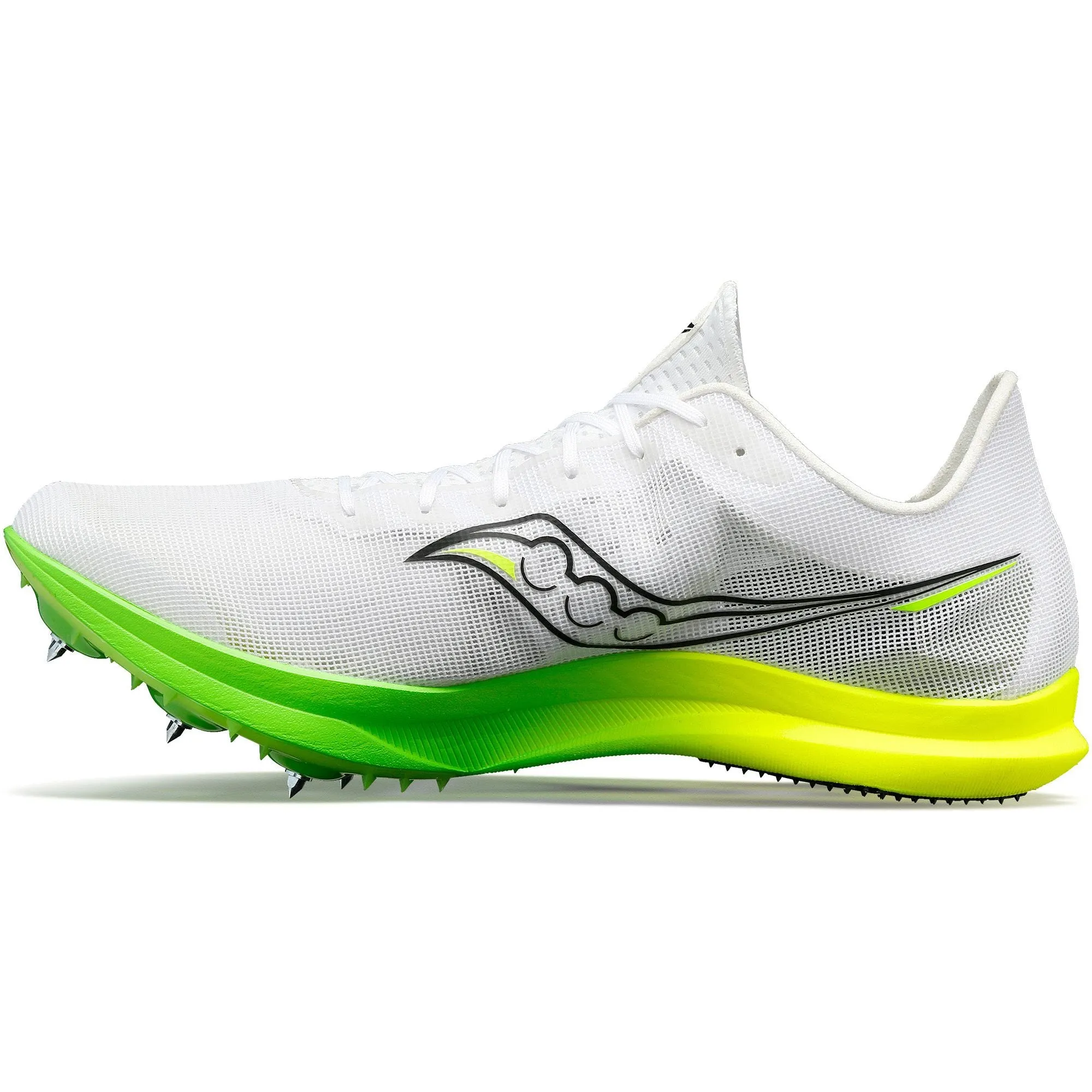 Saucony Saucony Endorphin Cheetah Damen Laufspikes - Weiß