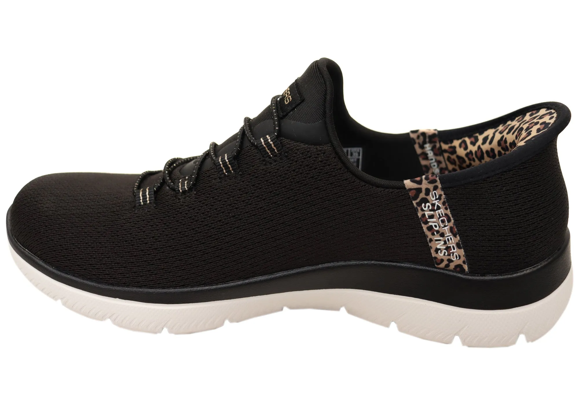 Skechers Damen Slip-Ins Summits Leopard Chic Bequeme Schuhe Skechers Schuhe