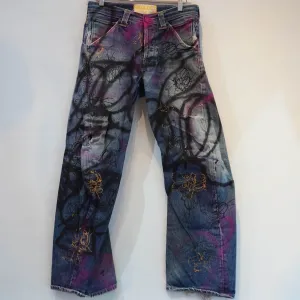 SKOLOCT BEMALTE JEANS-32