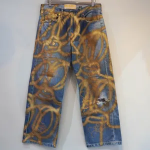 SKOLOCT BEMALTE JEANS-34