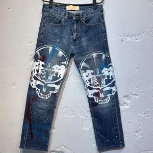 SKOLOCT BEMALTE JEANS