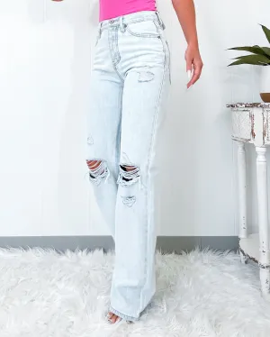 Slater 90's Weite Schlagjeans - Hell