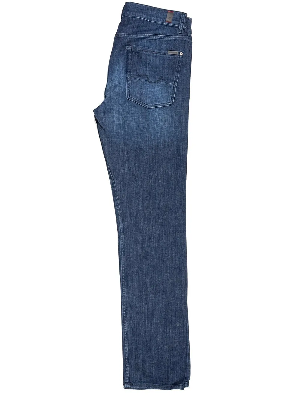 Slimmy | Gewichtslose Washed Denim Jeans Blau