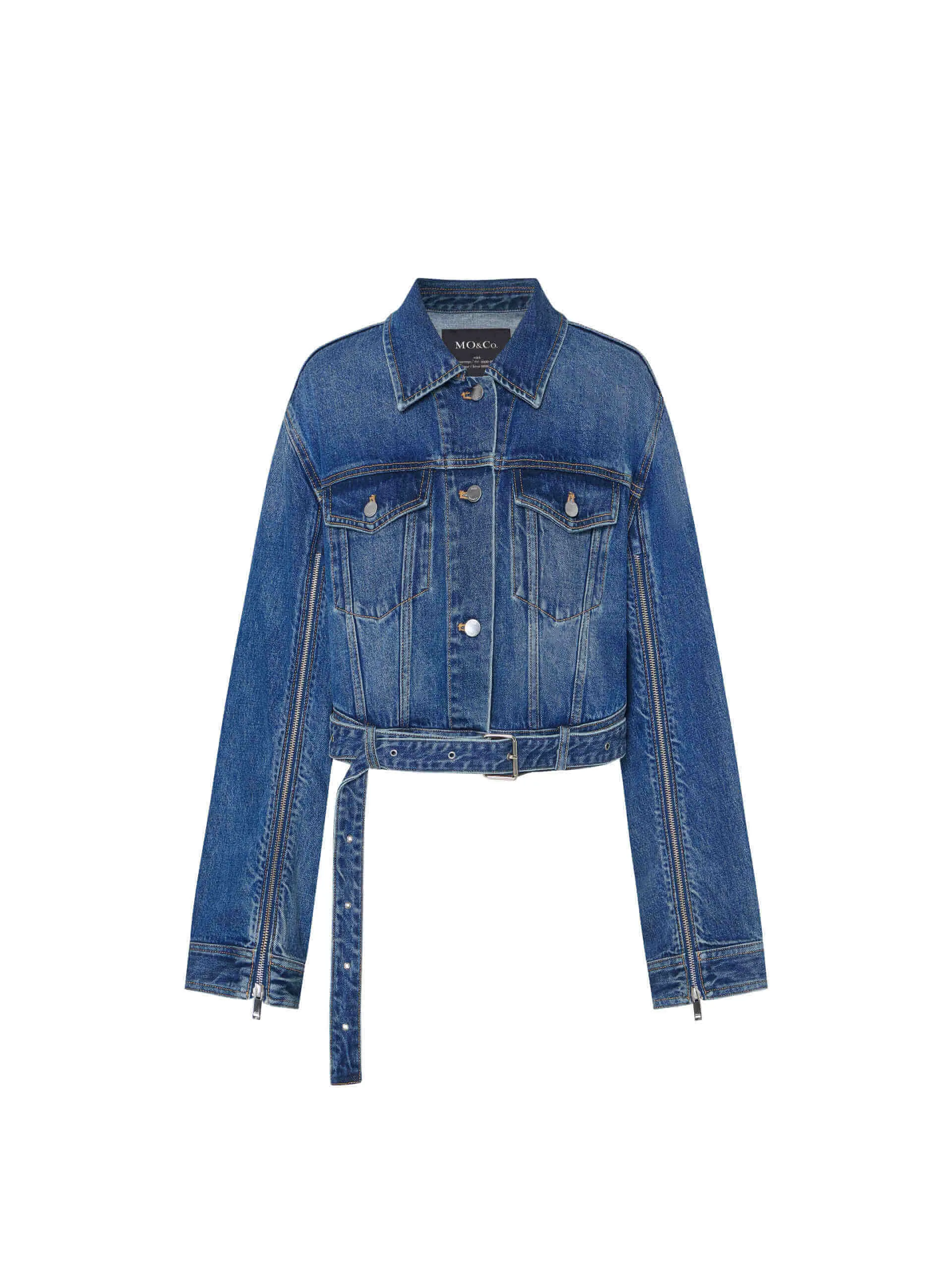 Aufgeteilte Detail-Denimjacke