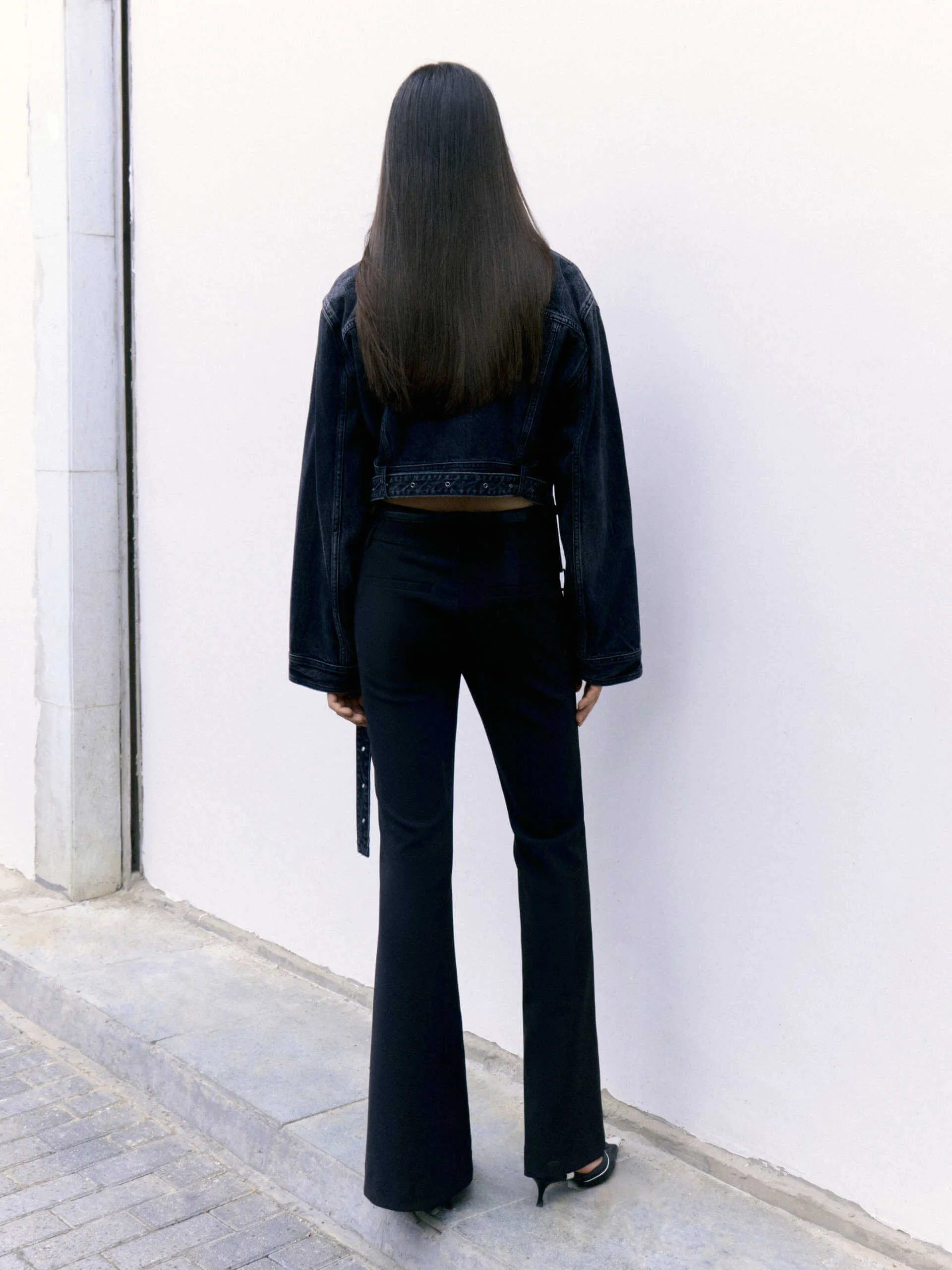 Aufgeteilte Detail-Denimjacke