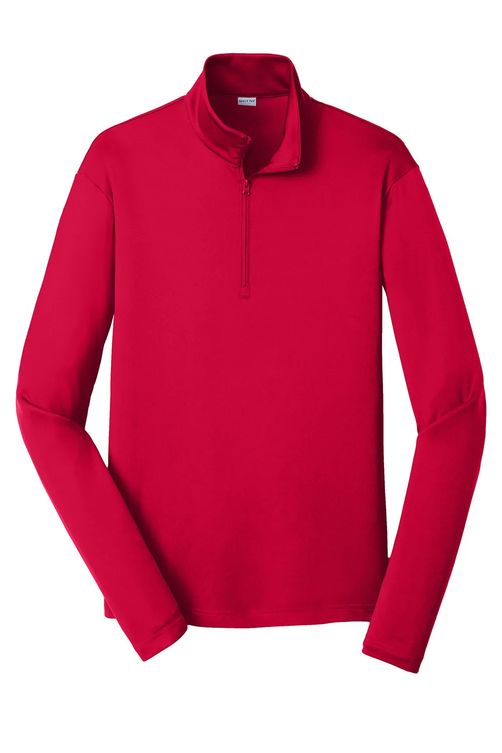 Sport-Tek Herren Competitor Feuchtigkeitstransportierendes 1/4-Zip Sweatshirt - Tiefrot