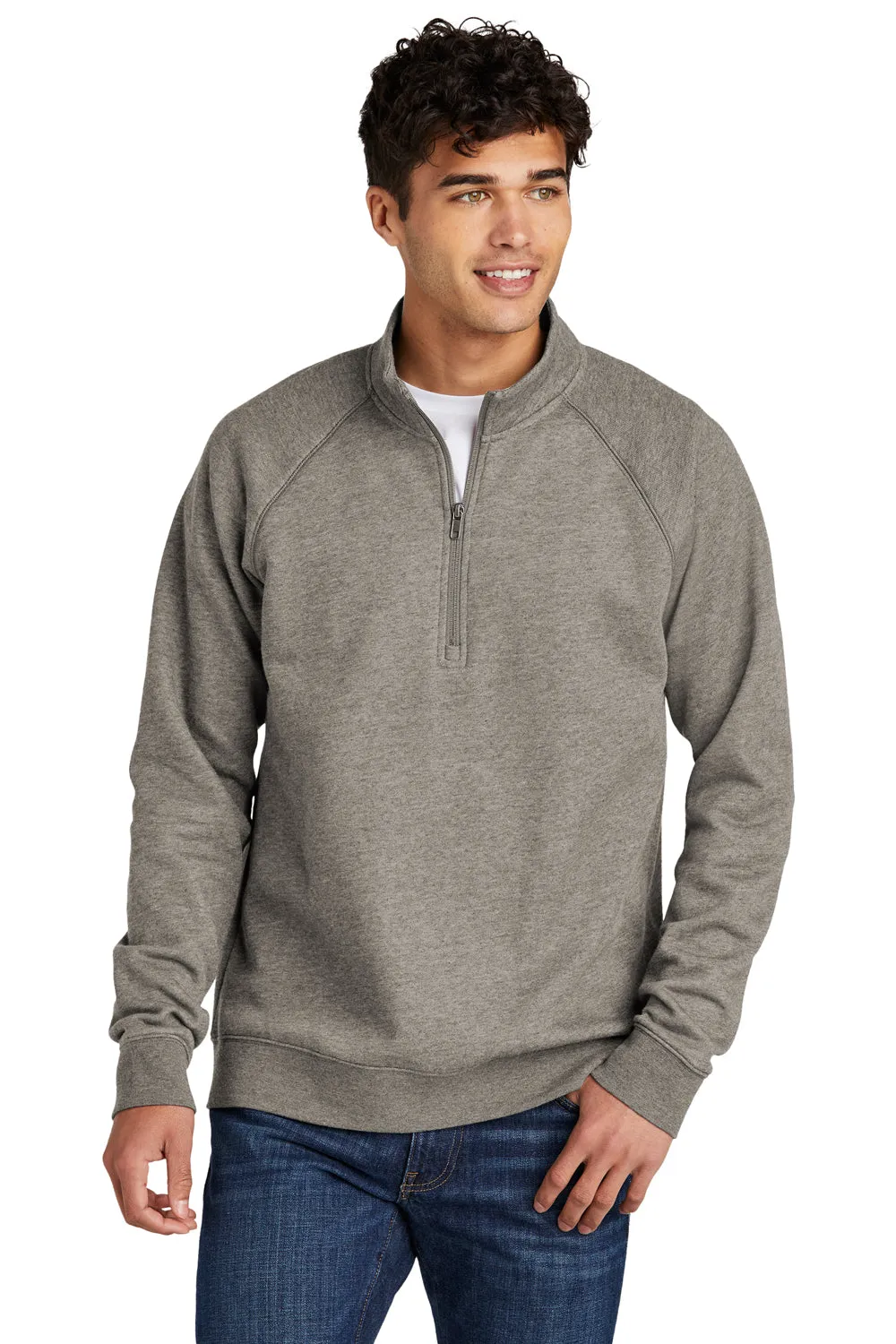 Sport-Tek Herren Drive Fleece 1/4 Zip Sweatshirt - Heather Vintage Grau