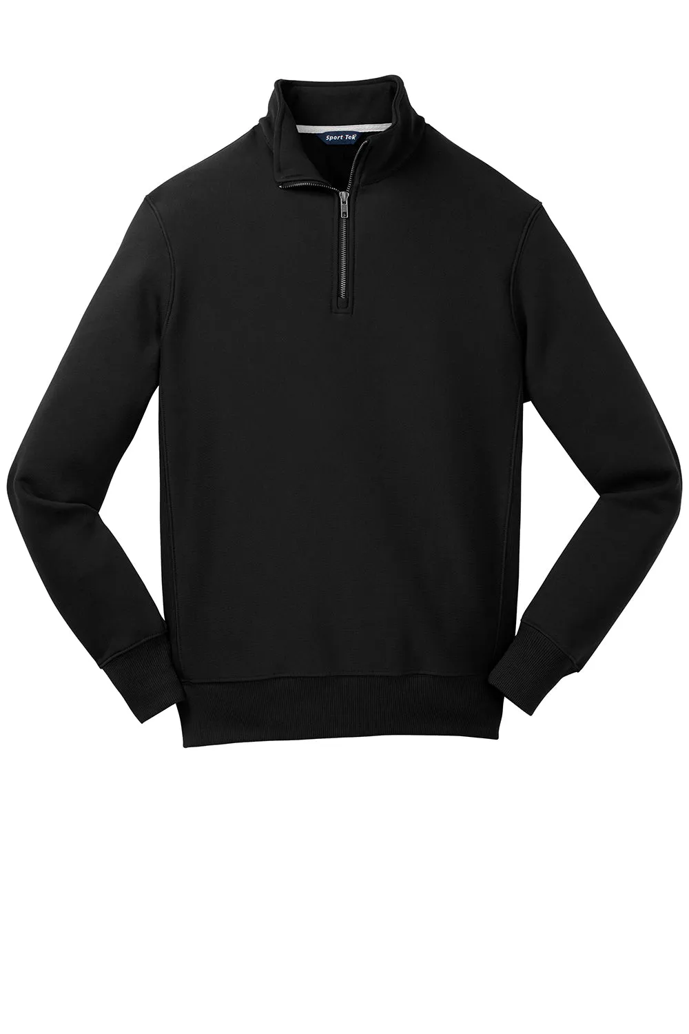 Sport-Tek Herren Fleece 1/4 Zip Sweatshirt - Schwarz