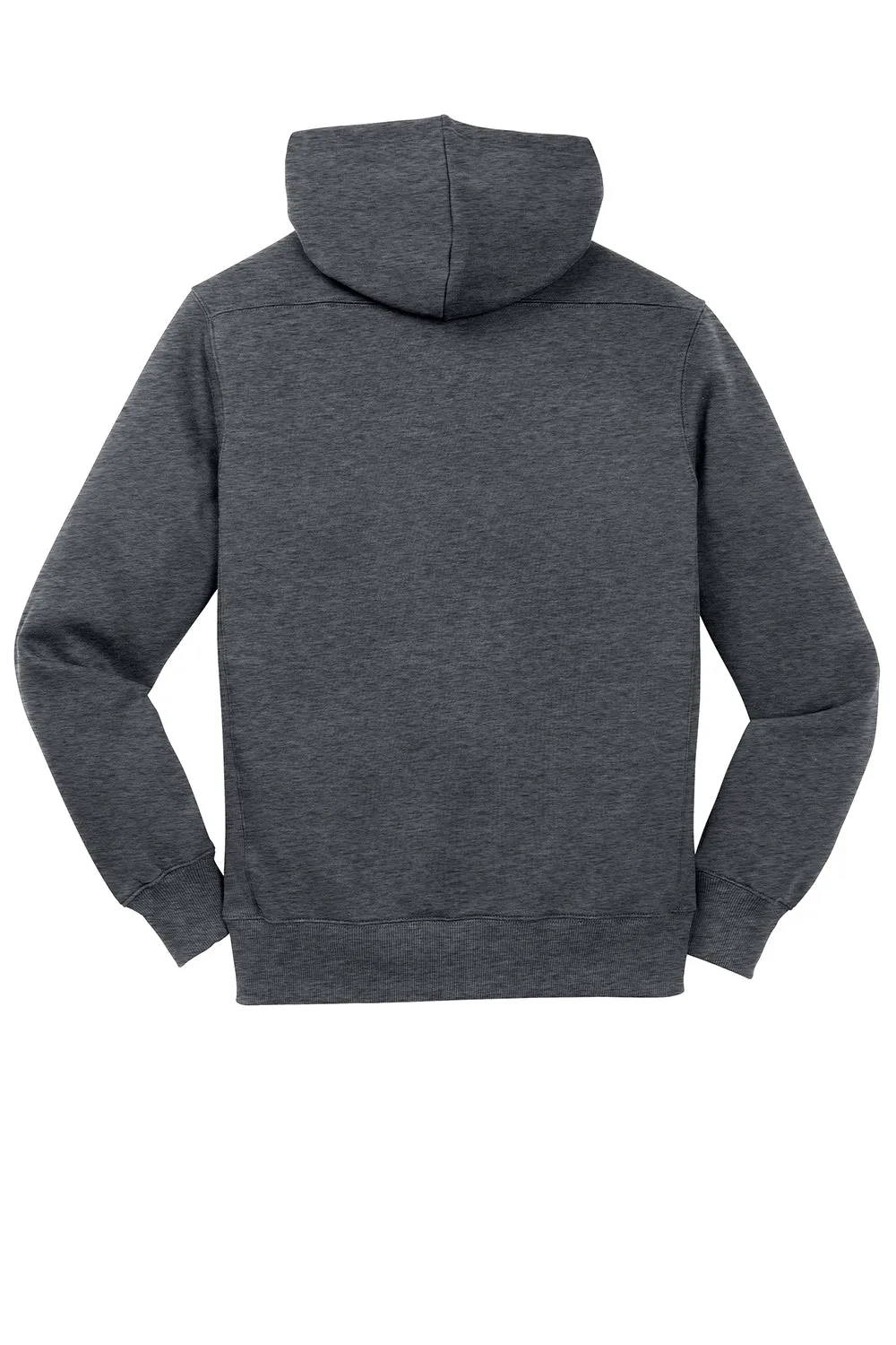 Sport-Tek Herren Kapuzenpullover mit Schnürung und Kangaroo-Tasche - Heather Graphitgrau