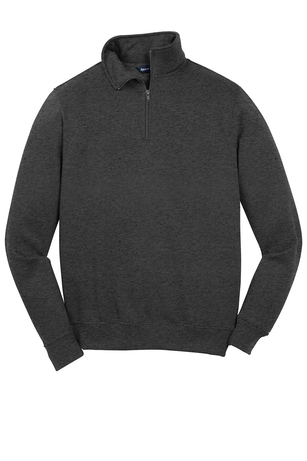 Sport-Tek Herren Fleece-Pullover mit 1/4-Zip und Schrumpffestigkeit - Heather Graphitgrau