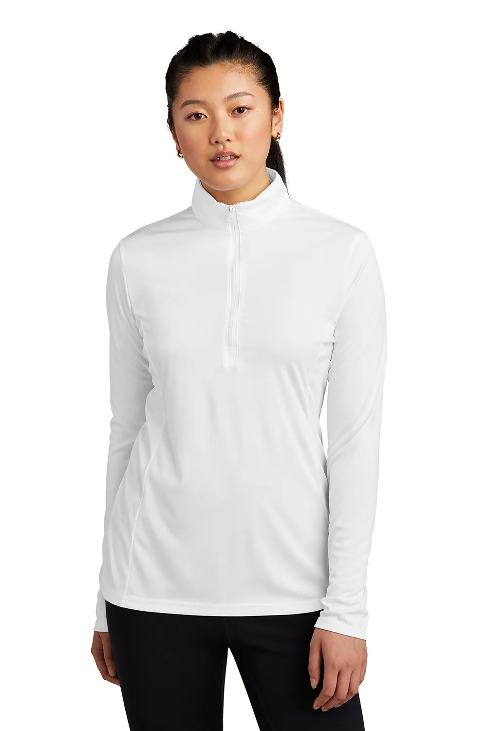 Sport-Tek Damen Competitor Feuchtigkeitstransportierendes 1/4-Zip Sweatshirt - Weiß