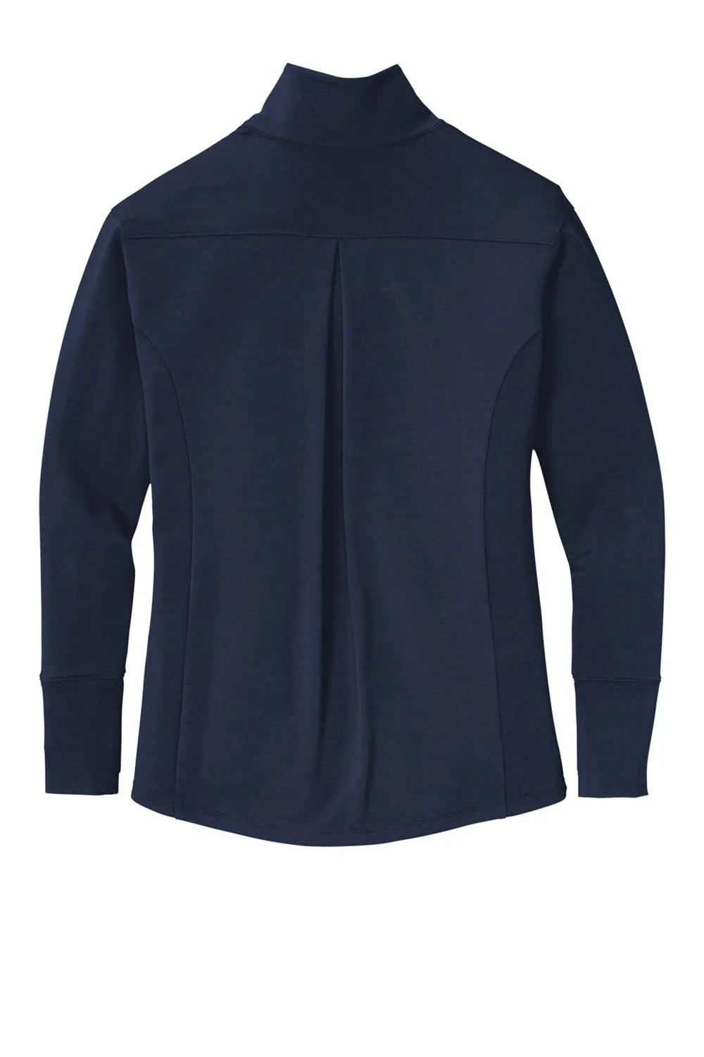 Sport-Tek Damen Flex Fleece Feuchtigkeitstransportierender Reißverschluss-Sweatshirt mit Taschen - Echt Marineblau
