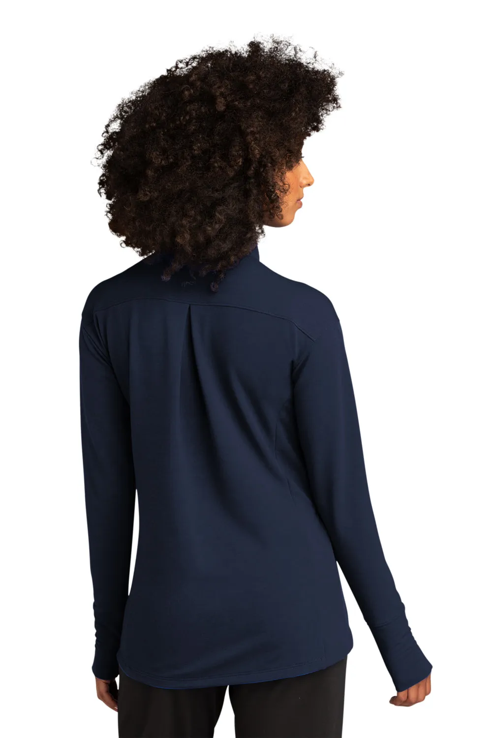 Sport-Tek Damen Flex Fleece Feuchtigkeitstransportierender Reißverschluss-Sweatshirt mit Taschen - Echt Marineblau